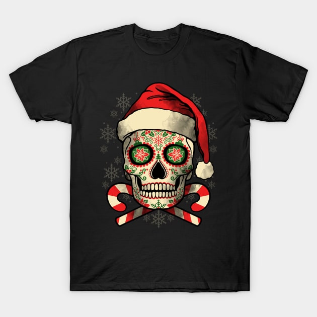 Calavera Christmas ugly sweater T-Shirt by NemiMakeit